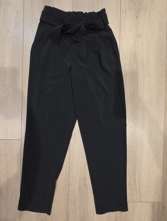 Athleta Pants - Athleta Skyline Pant II Womens Size 0 Black High Rise Tie Waist Ankle Pants
